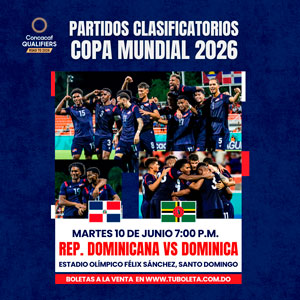 Partido Clasificatorio al Mundial de Fútbol Rep. Dominicana vs Dominica
